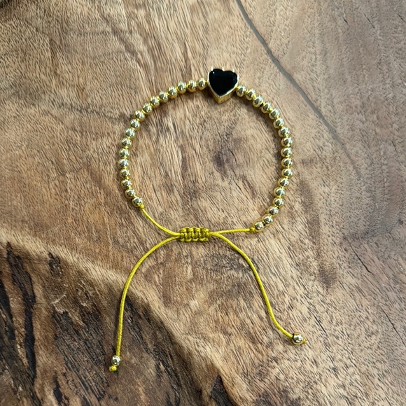 Adjustable Beaded Heart Bracelet - Picture 1 of 4